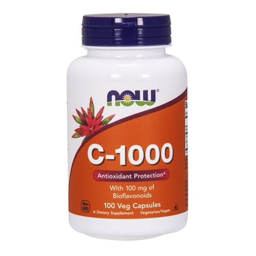 NOW Vitamin C-1000 / with 100 мг Bioflavonoids / 100 капсули - GAIN O'CLOCK