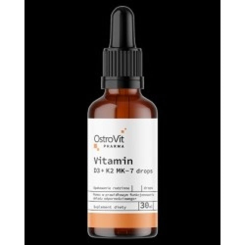 OstroVit Vitamin D3 + K2 MK-7 Drops / 30 ml - GAIN O'CLOCK