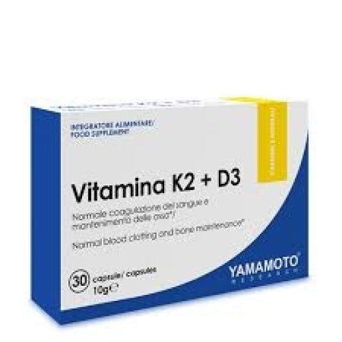 Yamamoto Nutrition Vitamina K2 + D3 30 капсули - GAIN O'CLOCK