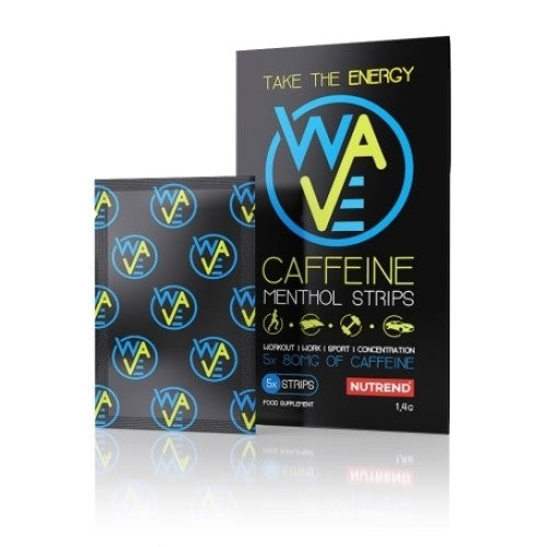 Nutrend WAVE Caffeine Menthol Strips 5x80 мг - GAIN O'CLOCK