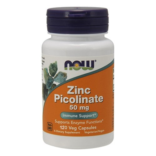 NOW Zinc Picolinate 50 мг / 120 капсули - GAIN O'CLOCK